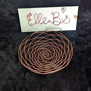 Home Decor Rose Gold Wire Bowl